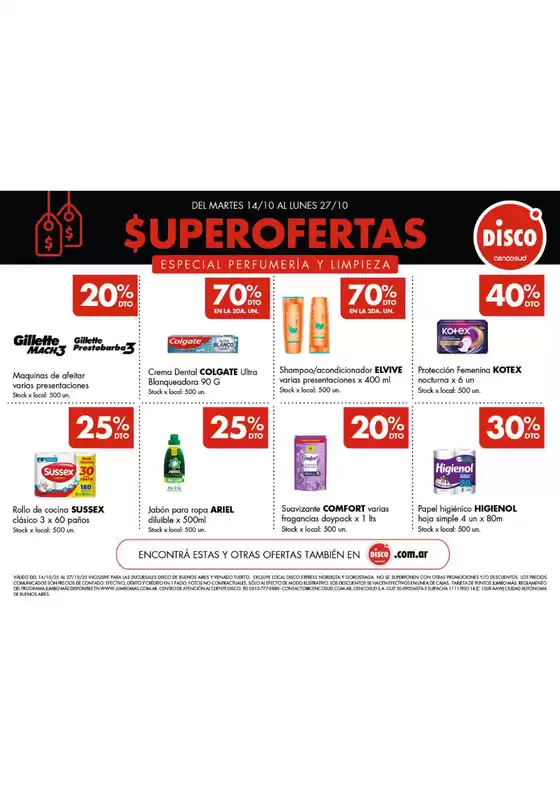 Catálogo Disco en Salta | Especial Perfumería y Limpieza  | 2025-10-13T00:00:00.000Z - 2025-10-27T00:00:00.000Z