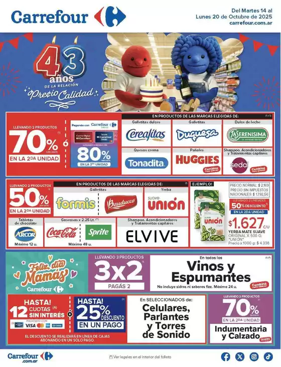 Catálogo Carrefour en Salta | Carrefour Hiper 14 Octubre | 2025-10-14T00:00:00.000Z - 2025-10-21T00:00:00.000Z
