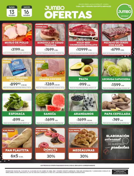 Catálogo Jumbo en Lomas de Zamora | Ofertas | Bs As | 2025-10-13T00:00:00.000Z - 2025-10-16T00:00:00.000Z