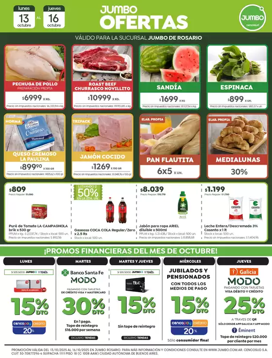 Catálogo Jumbo en Lomas de Zamora | Ofertas | Rosario | 2025-10-13T00:00:00.000Z - 2025-10-17T00:00:00.000Z