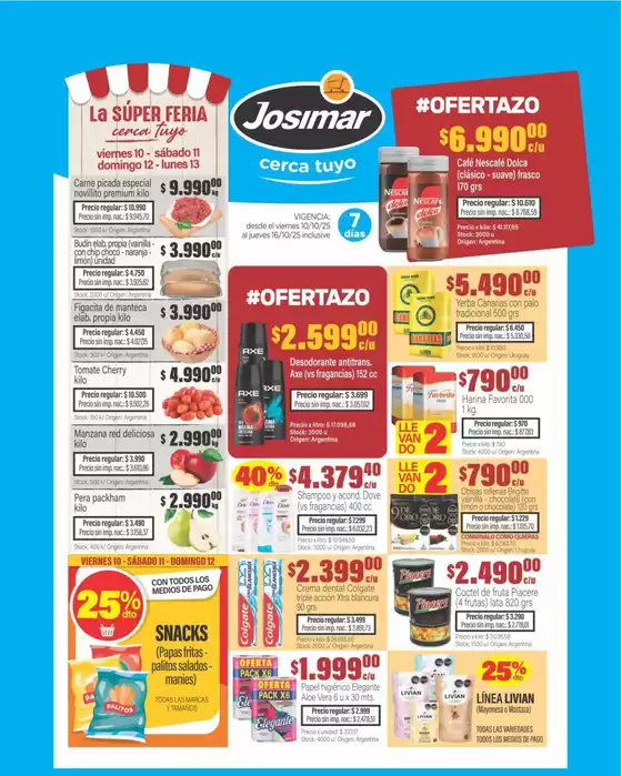 Catálogo Josimar en Junín (Buenos Aires) | Ofertas Josimar | 2025-10-15T00:00:00.000Z - 2025-10-29T00:00:00.000Z
