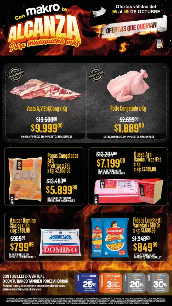 Catálogo Makro en Huillapima | Ofertas que queman | 2025-10-16T00:00:00.000Z - 2025-10-19T00:00:00.000Z