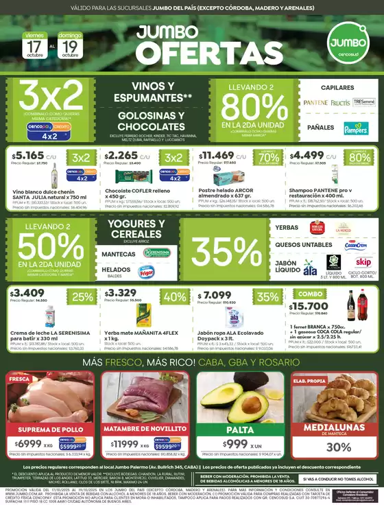 Catálogo Jumbo en Añelo | Ofertas | Bs As | 2025-10-16T00:00:00.000Z - 2025-10-19T00:00:00.000Z