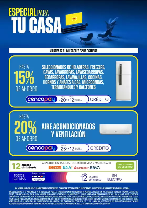 Catálogo Supermercados Vea | Ofertas especial para tu casa | 2025-10-17T00:00:00.000Z - 2025-10-23T00:00:00.000Z