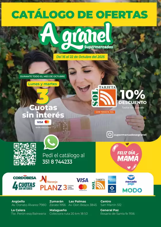 Catálogo Supermercados A Granel en Morón | Catálogo de ofertas | 2025-10-17T00:00:00.000Z - 2025-10-22T00:00:00.000Z