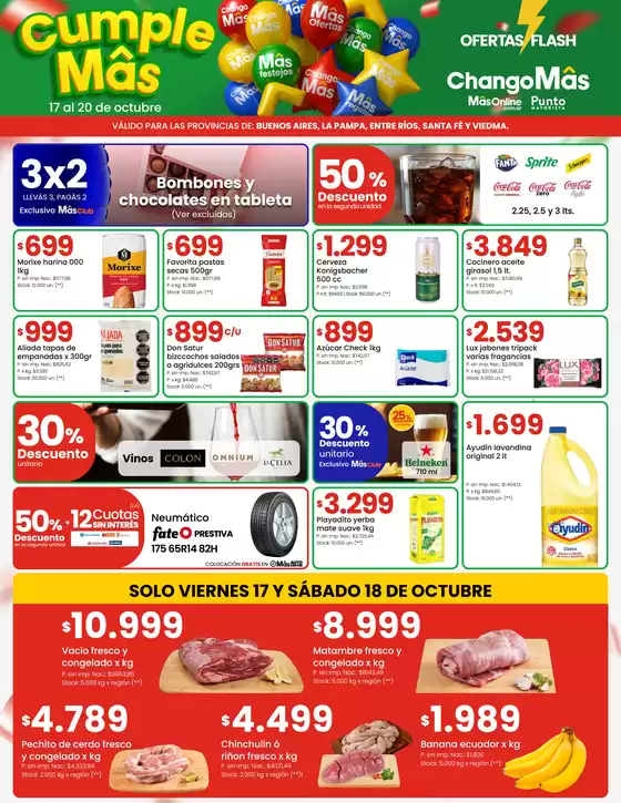 Catálogo HiperChangomas en Las Heras (Mendoza) | Cumple Mas!! | 2025-10-17T00:00:00.000Z - 2025-10-20T00:00:00.000Z