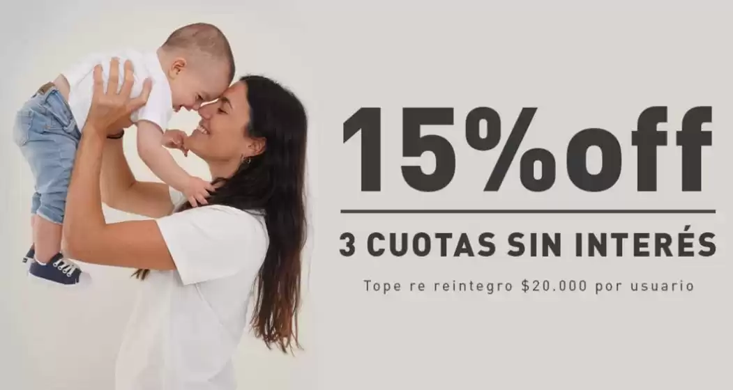Promoción! 15% off