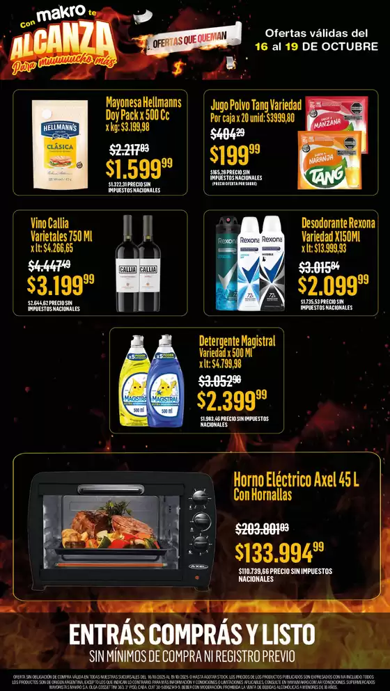 Ofertas que queman del 16/10 al 19/10