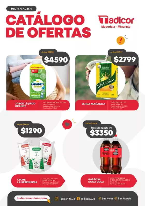 Catálogo Supermercados Tadicor