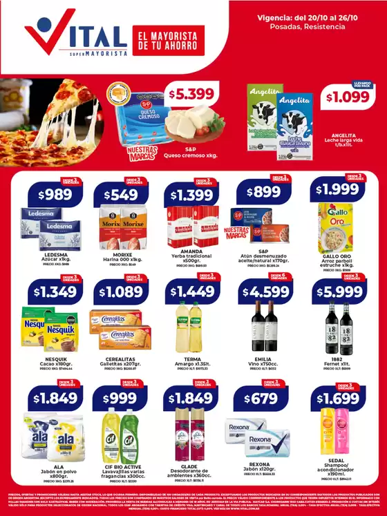 Catálogo Supermayorista Vital en Mendoza | Ofertas de semana |  | 2025-10-20T00:00:00.000Z - 2025-11-03T00:00:00.000Z