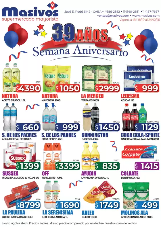 Ofertas Masivos