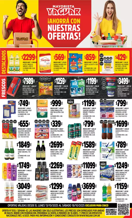 Catálogo Supermercados Yaguar | Ofertas principales para ahorradores | 2025-10-20T00:00:00.000Z - 2025-11-03T00:00:00.000Z
