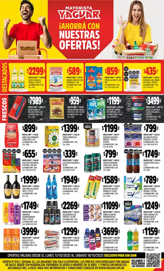 Catálogo Supermercados Yaguar | Nuevas ofertas para descubrir | 2025-10-20T00:00:00.000Z - 2025-11-03T00:00:00.000Z