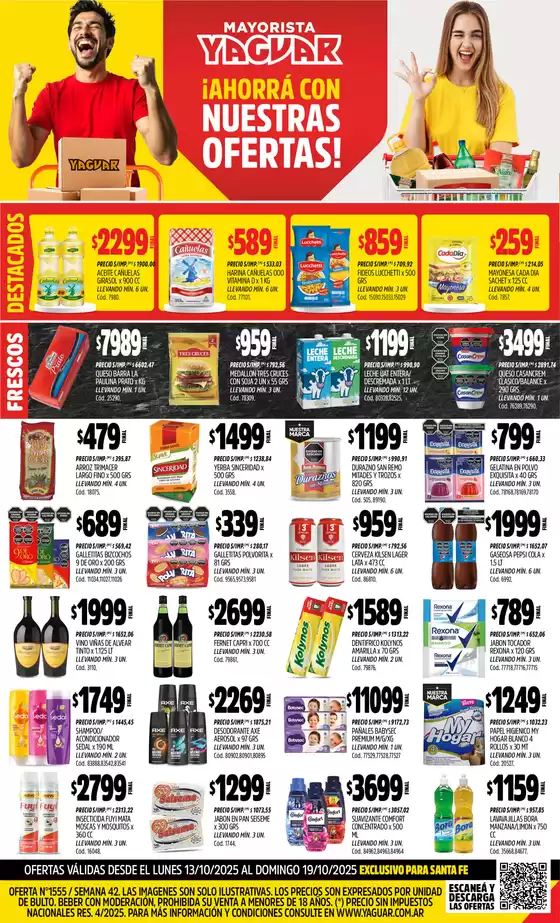 Catálogo Supermercados Yaguar | Gangas y ofertas actuales | 2025-10-20T00:00:00.000Z - 2025-11-03T00:00:00.000Z