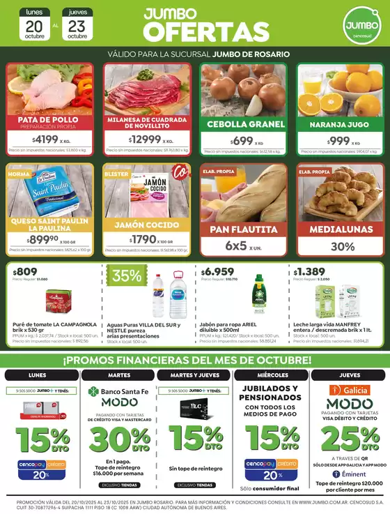 Catálogo Jumbo en Martínez | Ofertas | Rosario | 2025-10-20T00:00:00.000Z - 2025-10-23T00:00:00.000Z