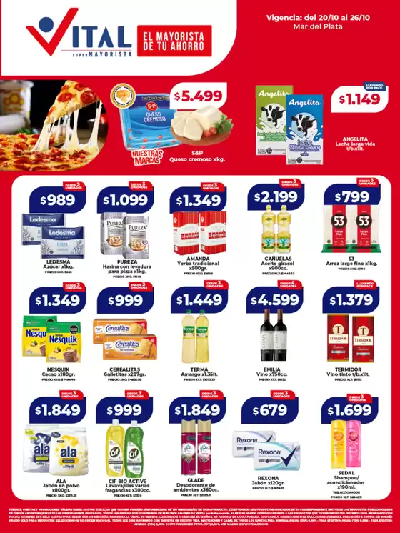 Catálogo Supermayorista Vital | Ofertas principales y descuentos | 2025-10-21T00:00:00.000Z - 2025-11-04T00:00:00.000Z