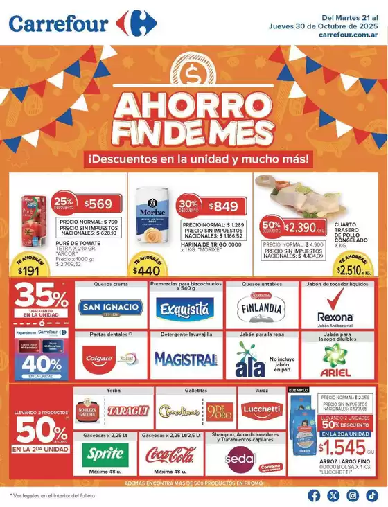 Catálogo Carrefour en General Roca (Río Negro) | Carrefour Hiper 21 Octubre | 2025-10-21T00:00:00.000Z - 2025-10-31T00:00:00.000Z