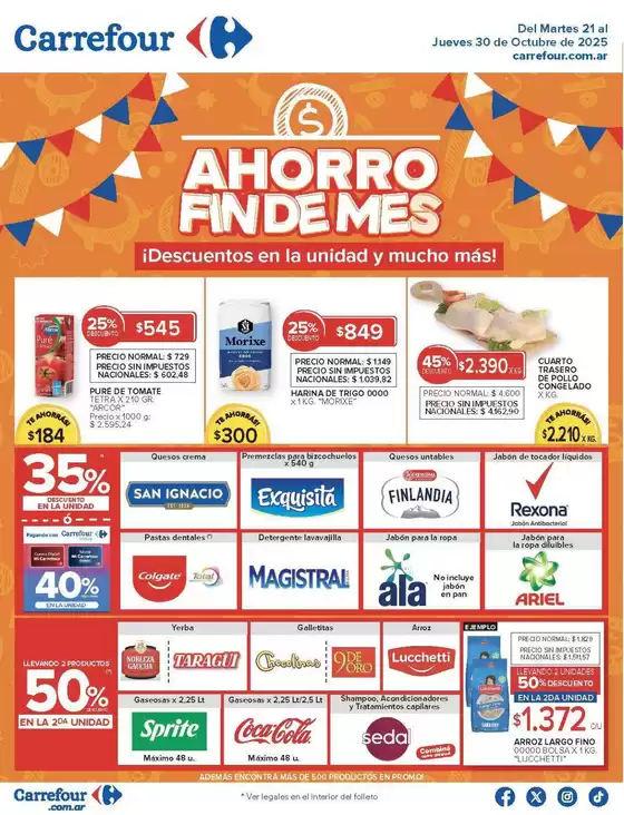 Catálogo Carrefour en Junín (Buenos Aires) | Carrefour Hiper 21 Octubre | 2025-10-21T00:00:00.000Z - 2025-10-31T00:00:00.000Z