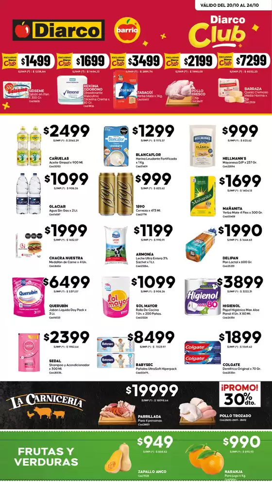 Catálogo Diarco | OFERTAS DIARCO BARRIO | 2025-10-20T00:00:00.000Z - 2025-10-24T00:00:00.000Z
