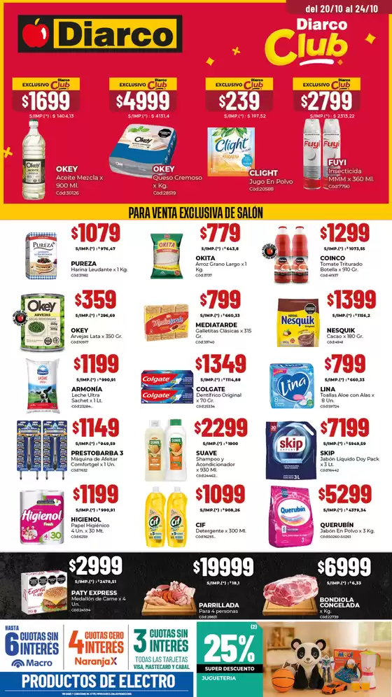 Catálogo Diarco | OFERTAS GBA | 2025-10-20T00:00:00.000Z - 2025-10-24T00:00:00.000Z