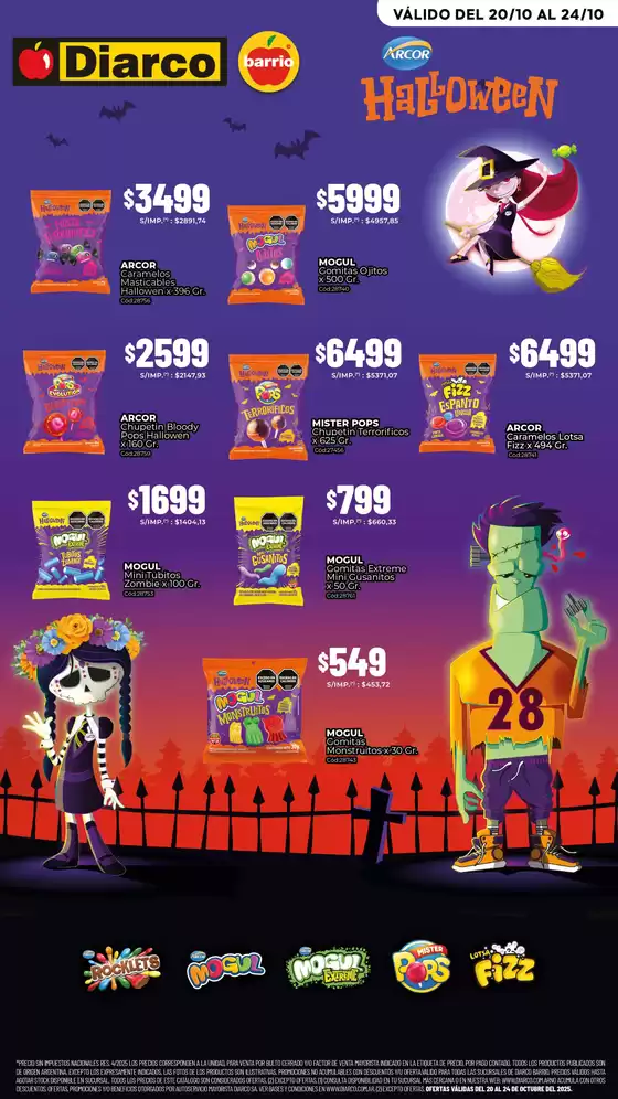 Catálogo Diarco | ESPECIAL HALLOWEEN | 2025-10-20T00:00:00.000Z - 2025-10-24T00:00:00.000Z