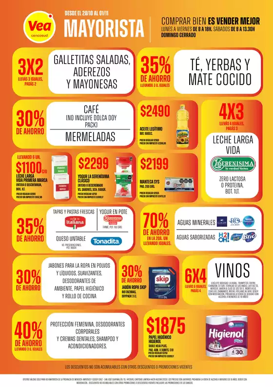 Catálogo Supermercados Vea | Ofertas Vea mayorista  | 2025-10-20T00:00:00.000Z - 2025-11-01T00:00:00.000Z