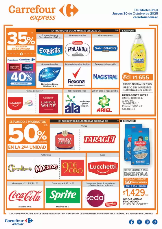 Catálogo Carrefour Express | Carrefour Express 21 Octubre | 2025-10-21T00:00:00.000Z - 2025-10-31T00:00:00.000Z
