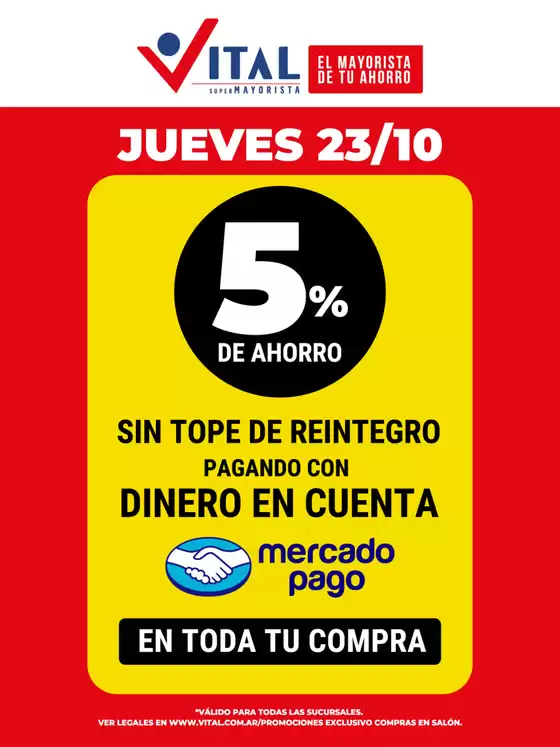 Catálogo Supermayorista Vital en Comodoro Rivadavia | Mercado Pago |  | 2025-10-23T00:00:00.000Z - 2025-11-06T00:00:00.000Z