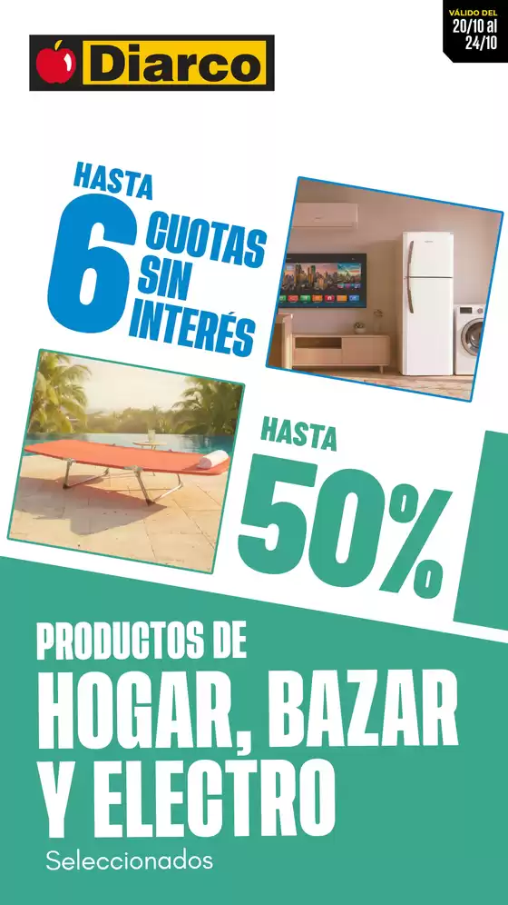 Catálogo Diarco en Monte Grande (Buenos Aires) | OFERTAS HOGAR, BAZAR Y ELECTRO | 2025-10-20T00:00:00.000Z - 2025-10-24T00:00:00.000Z