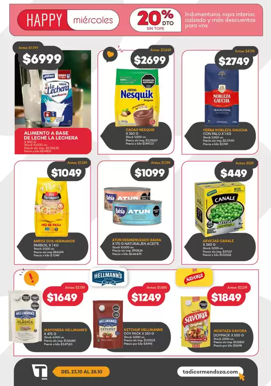 Catálogo Supermercados Tadicor