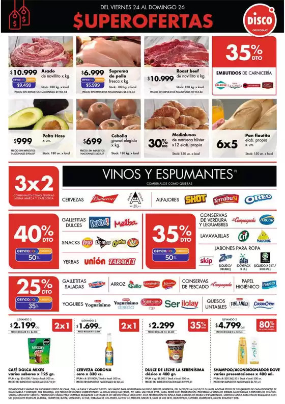 Catálogo Disco en Lomas de Zamora | Ofertas | Bs. As. y Santa Fé | 2025-10-23T00:00:00.000Z - 2025-10-26T00:00:00.000Z