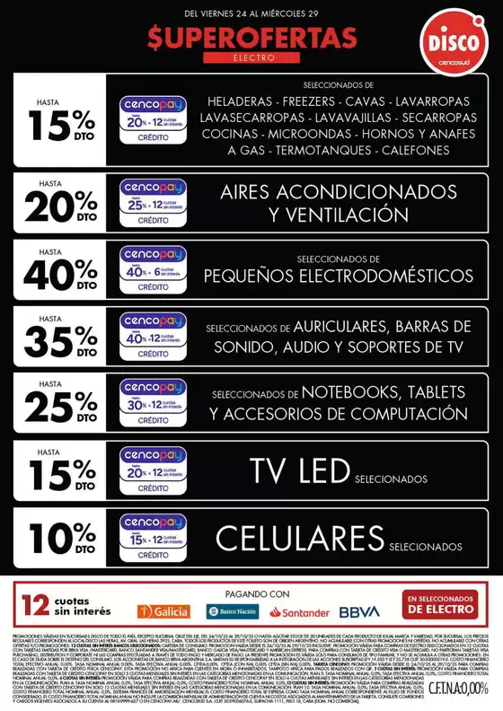 Catálogo Disco en Lomas de Zamora | Ofertas | Electro, T. Libre y más | 2025-10-24T00:00:00.000Z - 2025-10-30T00:00:00.000Z
