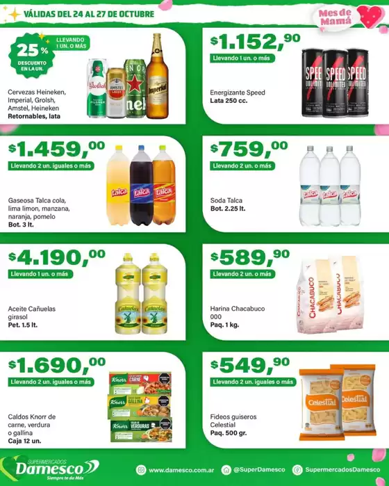 Catálogo Supermercados Damesco | Ofertas principales para todos los cazadores de gangas | 2025-10-25T00:00:00.000Z - 2025-11-08T00:00:00.000Z