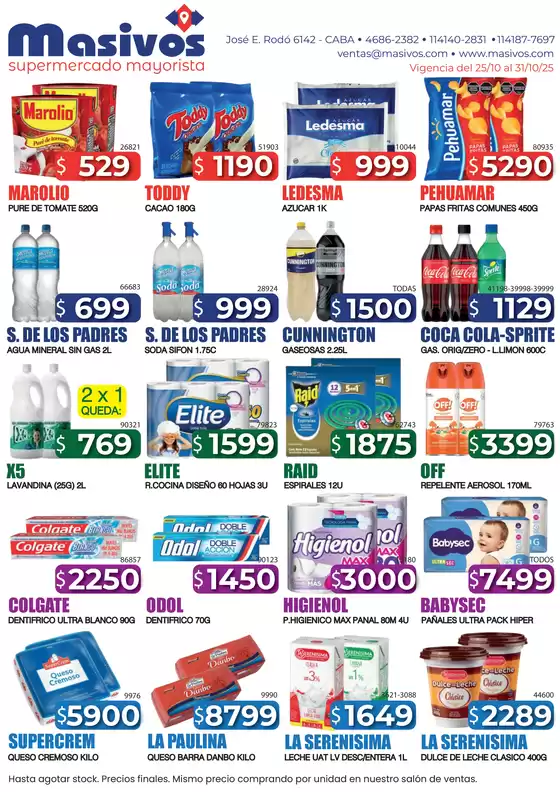 Ofertas Masivos