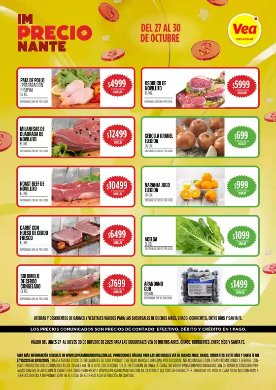 Catálogo Supermercados Vea | Oferta Semanal BsAs Nea | 2025-10-27T00:00:00.000Z - 2025-10-30T00:00:00.000Z