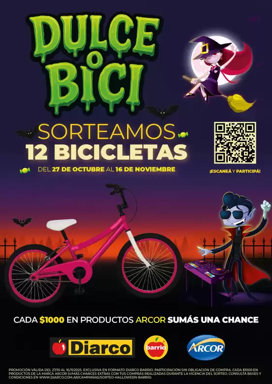 Catálogo Diarco | SORTEO DULCE O BICI | 2025-10-27T00:00:00.000Z - 2025-11-16T00:00:00.000Z