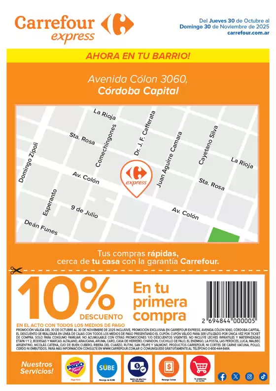 Catálogo Carrefour Express | Express | Avenida Colón 3060, Córdoba Capital | 2025-10-30T00:00:00.000Z - 2025-11-30T00:00:00.000Z