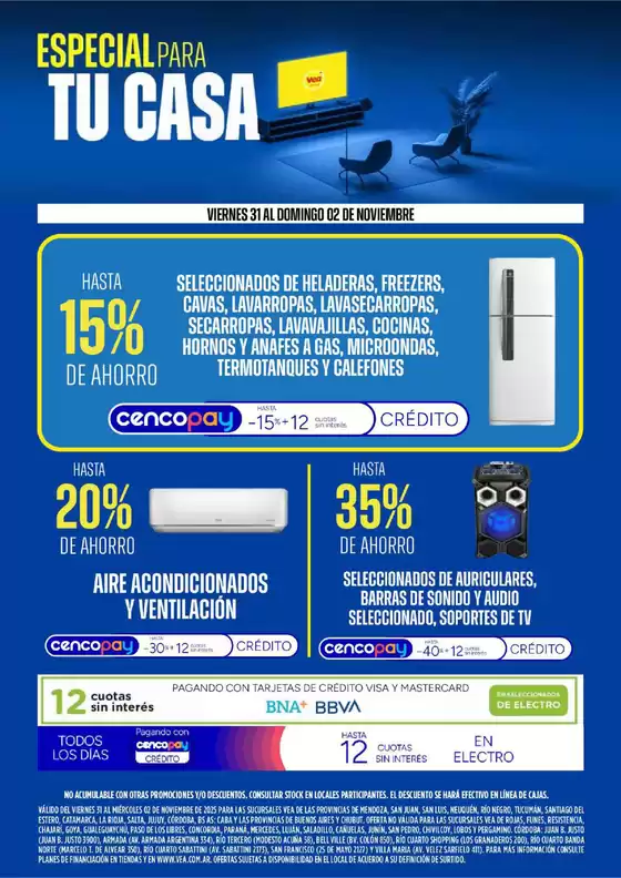 Catálogo Supermercados Vea | Ofertas especial para tu casa | 2025-10-31T00:00:00.000Z - 2025-11-02T00:00:00.000Z