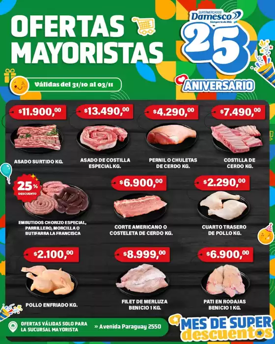 Catálogo Supermercados Damesco | Descuentos y promociones | 2025-10-31T00:00:00.000Z - 2025-11-03T00:00:00.000Z