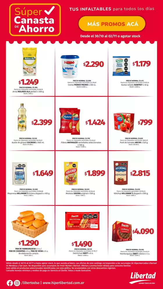Catálogo Hiper Libertad | Ofertas especiales atractivas para todos | 2025-10-30T00:00:00.000Z - 2025-11-02T00:00:00.000Z