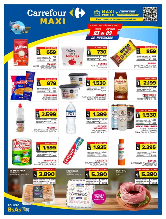 Catálogo Carrefour Maxi en Mendoza | OFERTAS SEMANALES | 2025-11-03T00:00:00.000Z - 2025-11-09T00:00:00.000Z