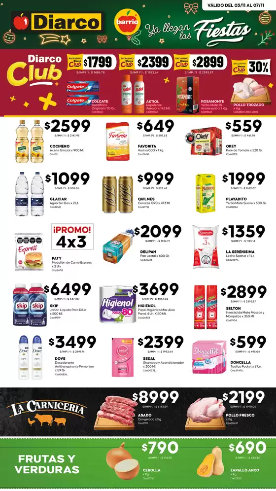 Catálogo Diarco en Córdoba | OFERTAS DIARCO BARRIO | 2025-11-03T00:00:00.000Z - 2025-11-07T00:00:00.000Z