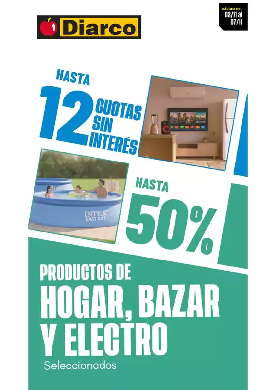 Catálogo Diarco | OFERTAS HOGAR, BAZAR Y ELECTRO | 2025-11-03T00:00:00.000Z - 2025-11-07T00:00:00.000Z