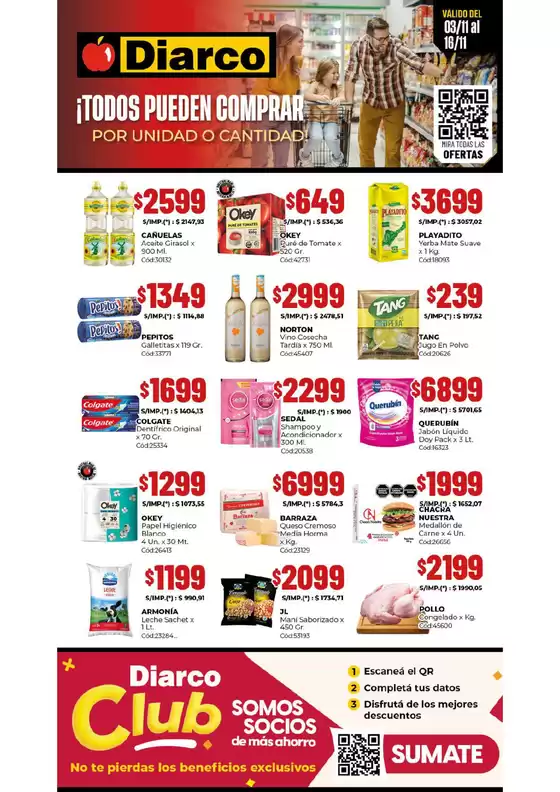 Catálogo Diarco en Córdoba | OFERTAS ESPECIALES | 2025-11-03T00:00:00.000Z - 2025-11-07T00:00:00.000Z