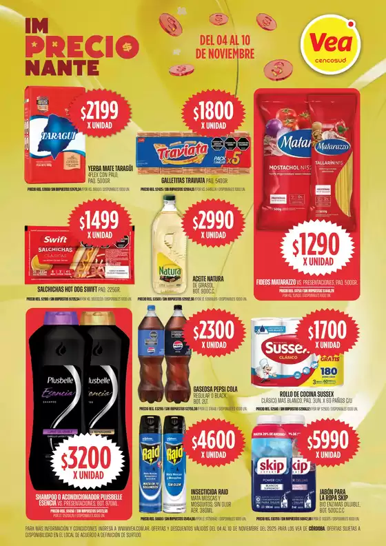 Catálogo Supermercados Vea en Dolores | Oferta imPRECIOnante Córdoba | 2025-11-04T00:00:00.000Z - 2025-11-10T00:00:00.000Z