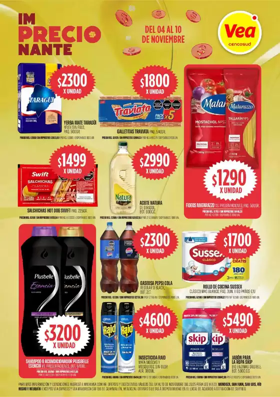 Catálogo Supermercados Vea en Dolores | Oferta imPRECIOnante | 2025-11-04T00:00:00.000Z - 2025-11-10T00:00:00.000Z