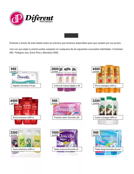 Catálogo Diferent Perfumerias | Catálogo de canje | 2025-11-06T00:00:00.000Z - 2025-11-17T00:00:00.000Z
