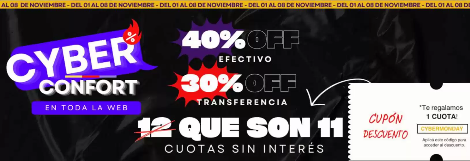 Catálogo Cortinería Confort en San Miguel (Buenos Aires) | Cyber Confort | 2025-11-06T00:00:00.000Z - 2025-11-08T00:00:00.000Z