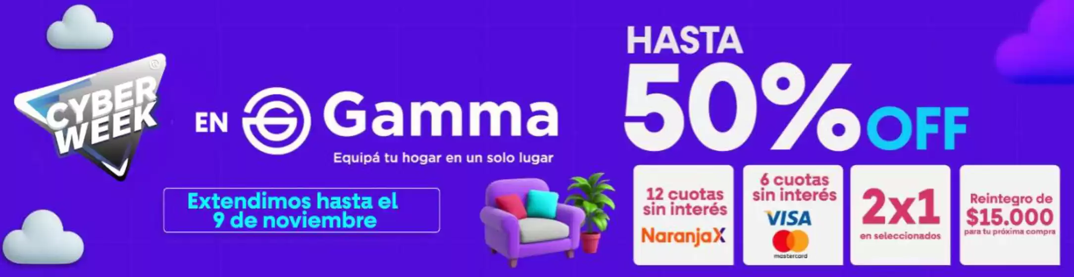 Catálogo Gamma en San Miguel (Buenos Aires) | Hasta 50% off | 2025-11-06T00:00:00.000Z - 2025-11-09T00:00:00.000Z