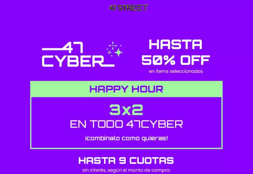 Catálogo 47 Street en Ituzaingó (Buenos Aires) | Promoción! 50% off | 2025-11-07T00:00:00.000Z - 2025-11-09T00:00:00.000Z